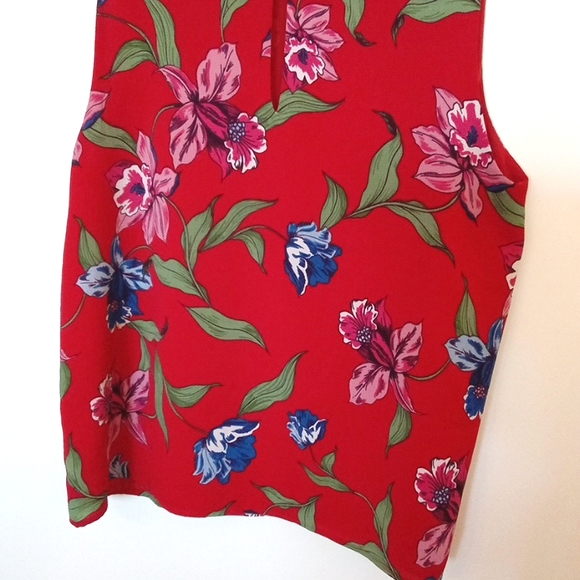 C & E Sleeveless Blouse with Jewel Neckline - Picture 7 of 8